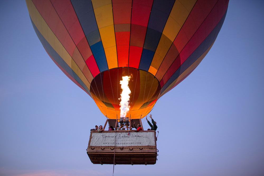 Balloon safari - lift off