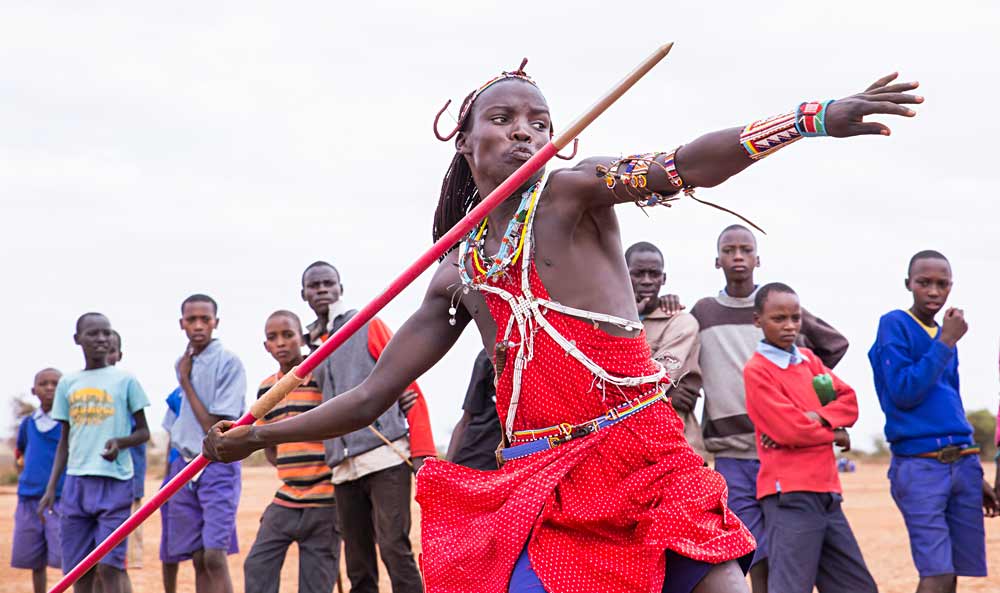 Maasai Olympics spear throwing