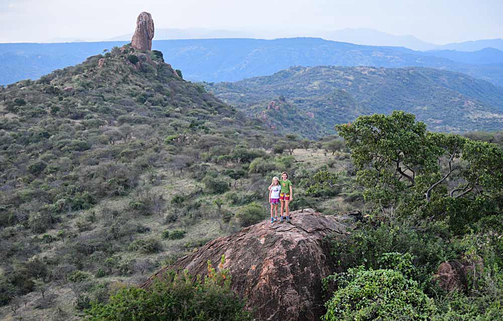 Walking safari Laikipia two kopjes