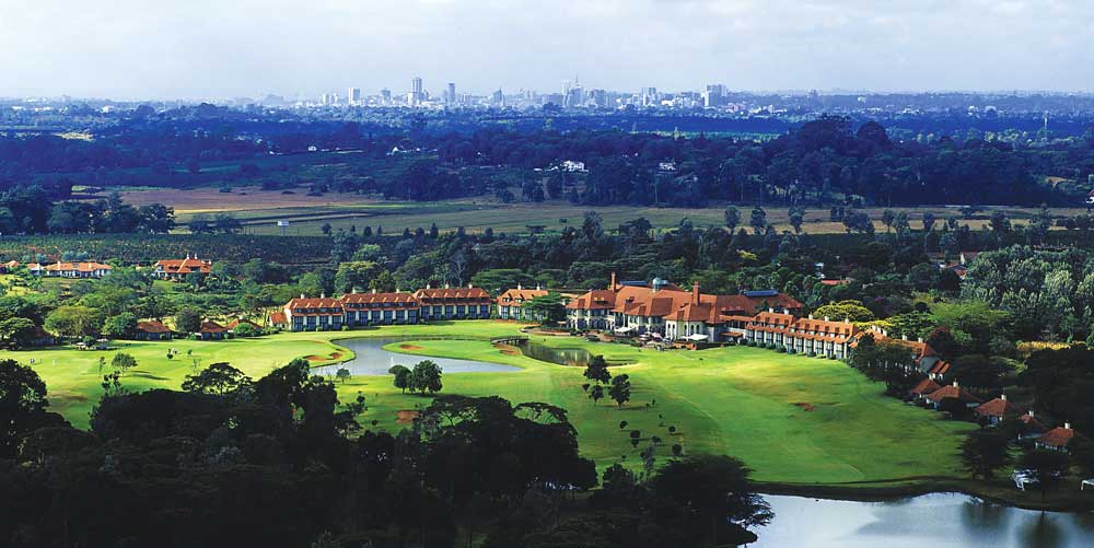 Golfing in Kenya - Windsor with Nairobi skyline