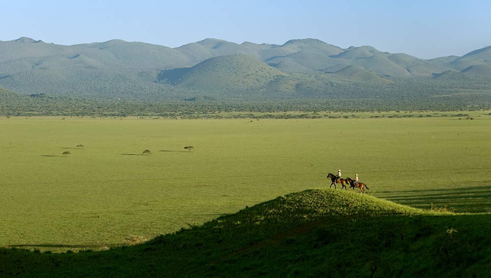 Horse riding safari in the Chyulu Hills