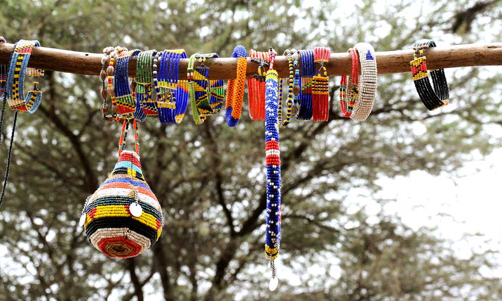 Maasai village beadwork