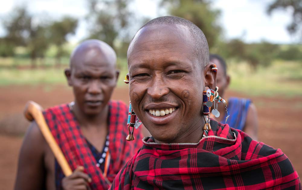 Maasai village welcome