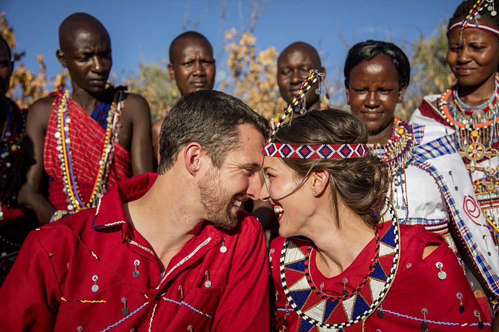 Maasai themed wedding in the Mara