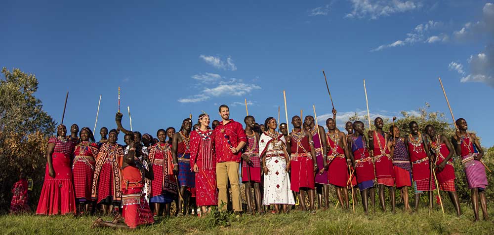 Maasai wedding group