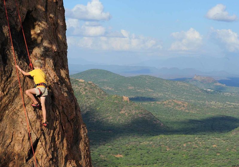 Climbing in Kenya